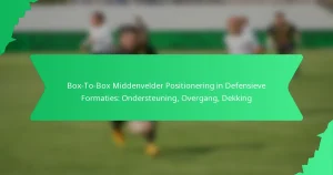 Box-To-Box Middenvelder Positionering in Defensieve Formaties: Ondersteuning, Overgang, Dekking